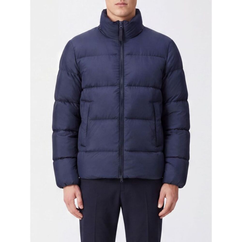Woolrich Men Woolrich Quilted Nylon Down Jacket With High Neck And Zip Closure